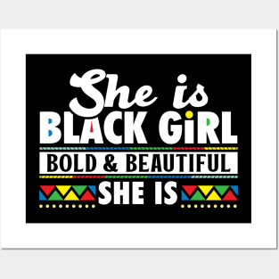 Black Girl Bold & Beautiful Posters and Art